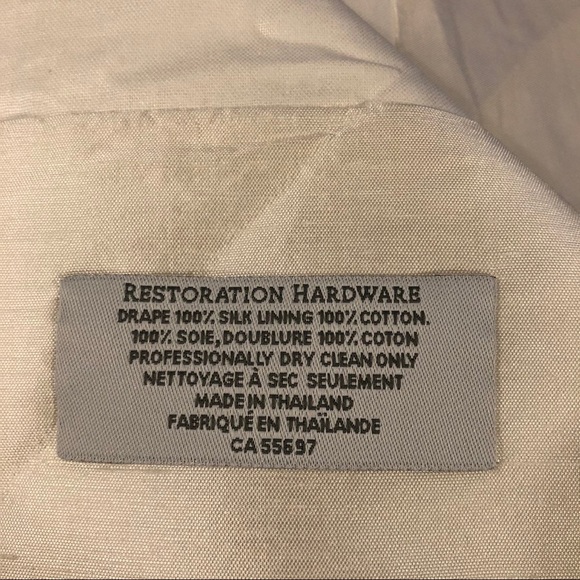 New Restoration hardware Thai silk curtains - Picture 6 of 7